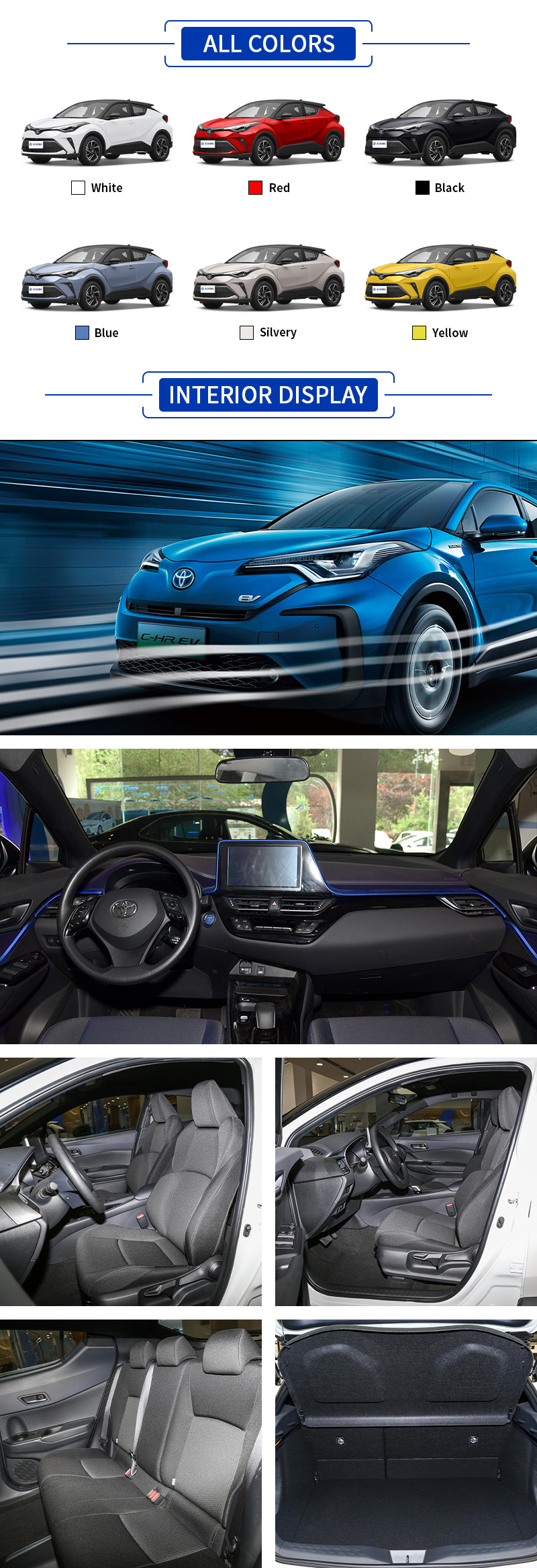 GAC Toyota C-HR EV ALL COLORS and INTERIOR DISPLAY