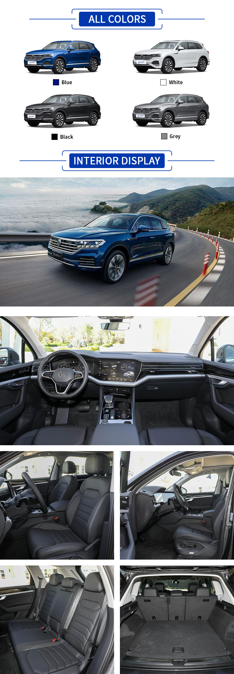 VW Touareg PHEV ALL COLORS and INTERIOR DISPLAY